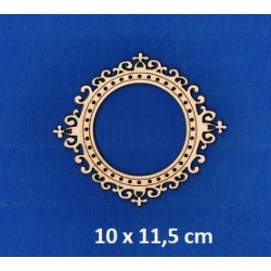 SKLEJKA #3mmOrnament 10x11,5cm  Dekor 10x11,5cm , ramka ażurowa 10x11,5cm , ozdoba na pudełko, zdjęcie / nr X / 7735